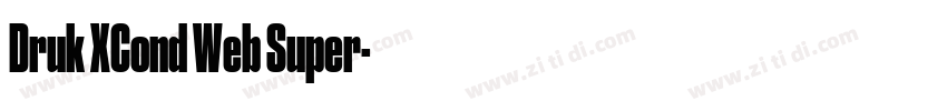 Druk XCond Web Super字体转换 Druk XCond Web Super字体转换